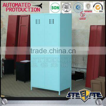 Korean Steel Cloth Wardrobe Bedroom Lockable Clothes Wardrobe Closet photo-2