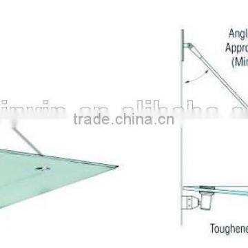 Modern Stainless Steel Glass Canopy Fittings/Accessories / Glass Door Canopy/window Canopy photo-4