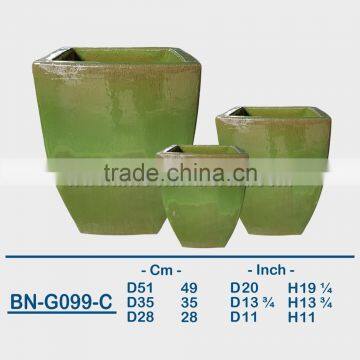 GLAZED CERAMIC OUTDOOR POT BN-G099 photo-3