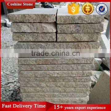 Cheap Pineapple Surface Rustic Yellow Granite Paving Stone photo-3