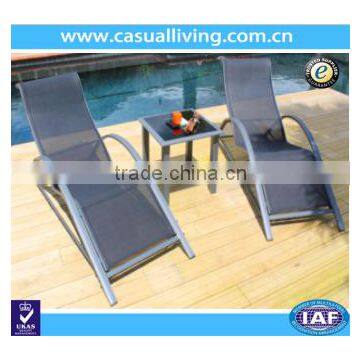 Aluminum Reclining Chaise Lounge Chairs Set