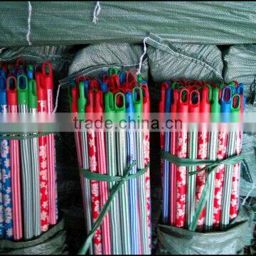 Pvc Coated Wooden Broomstick With Different Diameter