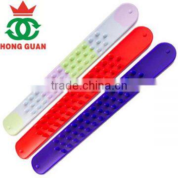 China factory customized design personalized high quality sillicone slap wristband