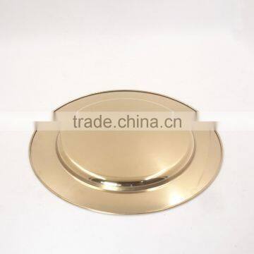 Wholesale Flat Bottom Elegant Seafood Tray/stainless Steel Salad Plate Set photo-3