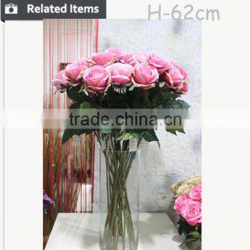 Newest Design Bouquet Wedding Real Touch Silk Artificial Flower Rose photo-6