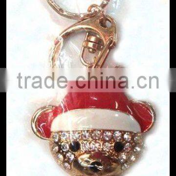 2012 New&Fashion Christmas Craft Lovely Bear Pendant Alloy Keychain
