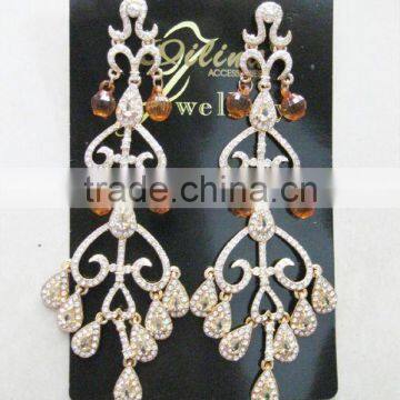 fashion rhinestone chandelier earring/jewelry