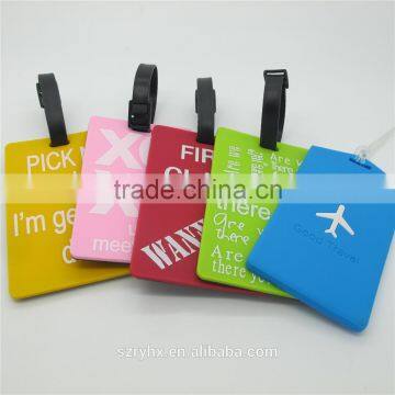 100% Eco-friendly Factory Direct Wholesale Silicone/PVC Luggage Tag photo-2