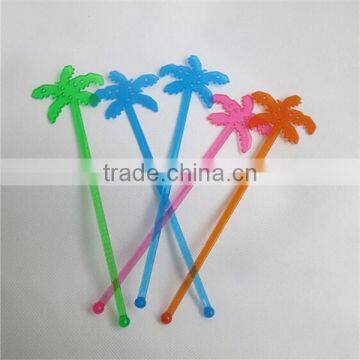 Novetly fashion SGS plastic cocktail coconut stirrer