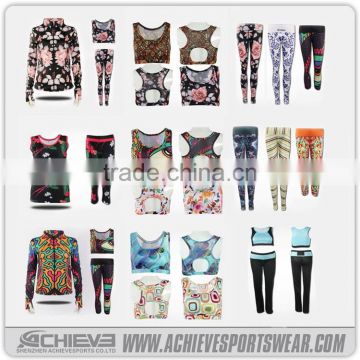 custom women wholesale yoga pants/yoga shirts/yoga wear