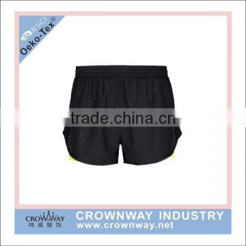 men mesh fabric sports running shorts with custom logo