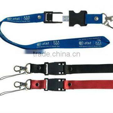 Hot sale promotional dye sublimation usb lanyard