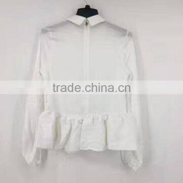 Women Chiffon Lace Blouse Stock Clothes photo-4