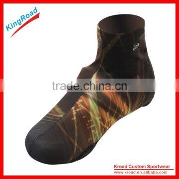 Professional cycling shoe covers, comfortable lycra/thermal fabric, sublimation printing cover shoe