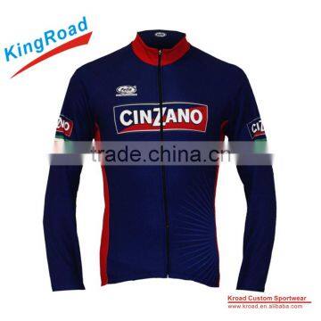 100% Polyester Long Sleeve Cycling Wear/Dye Sublimation Bike Wear/men Cycling Jersey photo-2