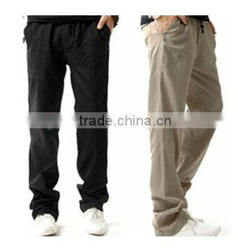 Casual Cotton and linen pants for man