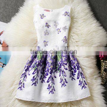6-12Y Children Girl Print Dress Girls Princess Dresses Wholesale photo-4