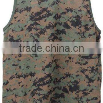 Custom Cotton Blend Wholesale Camo Tank Top photo-6