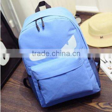 Contemporary Cheapest Durable Traveling Canvas Cute Monster Backpack photo-3