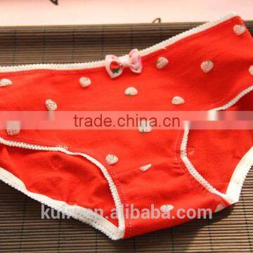 Women Sexy Red Underwear Lady Girls Cute Cotton Panties in a Gift Box E15 photo-4