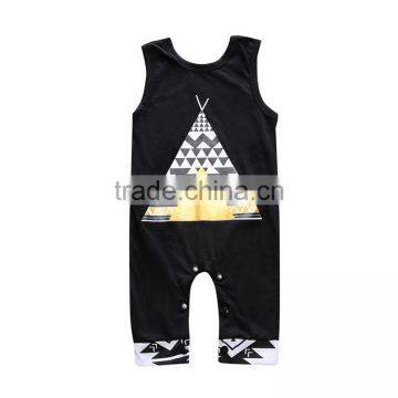 S17525A Newborn Cotton Baby Boy Sleeveless Romper Cute Animals Clothes Baby Jumpsuit photo-4