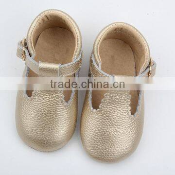 Customize Kids Leather Baby Girls T-bar Shoes 2017 photo-2