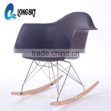 LS-4012B Plastic Armrest PP Classic Rocking Chair Home Furniture Chair Modern Bentwood Rocking Chair photo-2