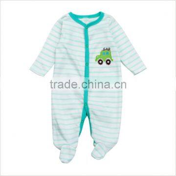 Wholesale Summer Cotton Boys Long Sleeve Baby Playsuit photo-3