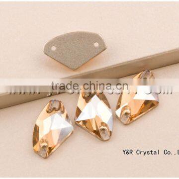 Free Shipping Galactic Gsha Color 8.5*14mm 144pcs Best Quality Crystal Rhinestones Design Sew on Glass Stones photo-3