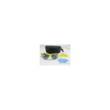 UV400 protection Polycarbonate lens Sunglasses with interchangeable lenses for outdoor