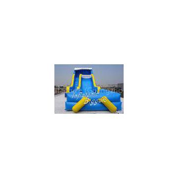 Children Big Pool Inflatable Water Slide Blue With Puncture-Proof PVC CE