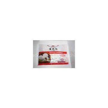 Lamination Packaging Center Seal Pouch For Retort Food , White / Red