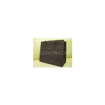 Custom Black Garments Loading Handled Paper Bags For Shopping / Gifts