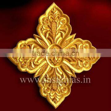 Liturgic Hand Embroidered Cross for Orthodox Church Vestment
