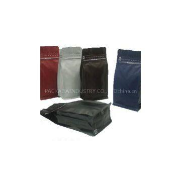 Plastic Pocket Zipper Flat Bottom Food Bags