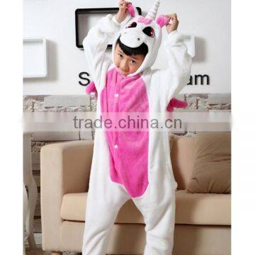 Unicorn Anime Flannel Pajama Kid Onesie Unisex Homewear