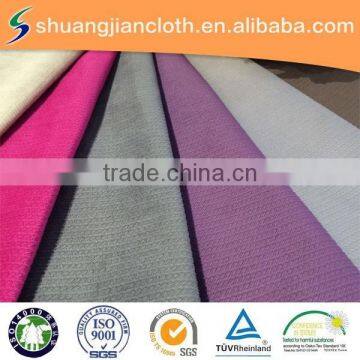 100% polyester super soft velvet fabric with T/C bonding