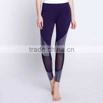 Women Slim Mesh Splice Dry Fit Gym Running Active Yoga Leggings