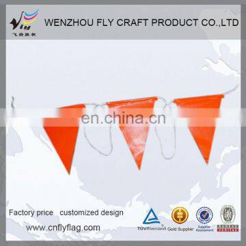 Safety Flag Line/PVC orange String flags/PVC bunting flags