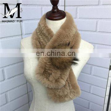 2016 Latest Design Woman Accessories Scarf / New Fashion Real Rabbit Fur Scarf / Ladies Lucury Scarf photo-3