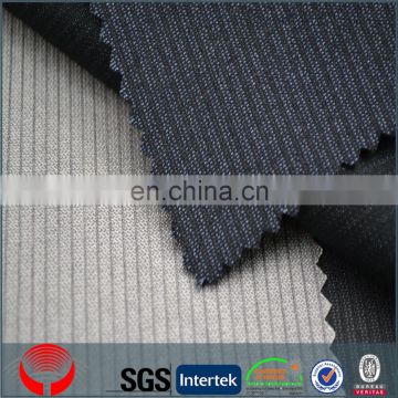 elegant stripe mesh fabric for T/R suiting