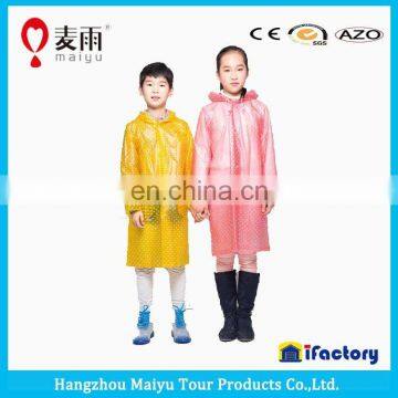 Custom Design Colorful Polyster Children Raincoat photo-3