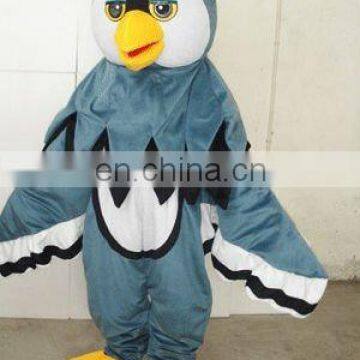 Small Gray Eagle Plush Adult Mascot Costume