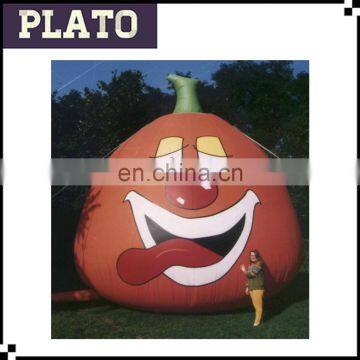 Large inflatable cartoon pumpkin for outdoor events