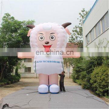 Large white inflatable sheep for park Decoration sam yu 9403