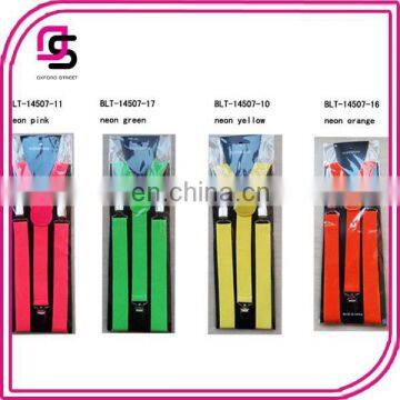 Hot pink,baby blue colour, neon colour suspender