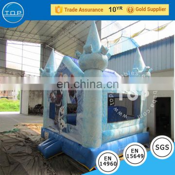 Small indoor inflatable snow world air jumper inflatable mini snow castle jumpers