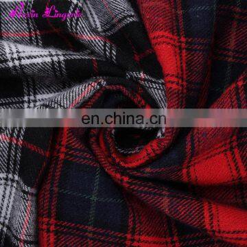 High Quality off Shoulder Stitching Plaid Latest Fashion Korean off Shoulder Blouse photo-6