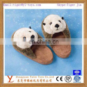 plush animal bedroom slipper/most comfortable indoor slippers/animal panda slippers