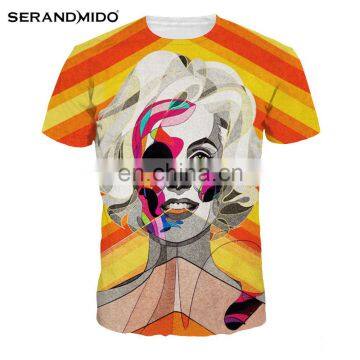 Gothic Marilyn Monroe Printing Latest Dylan Women Popular Digital Printing Casual Comfortable Custom Print T-shirt